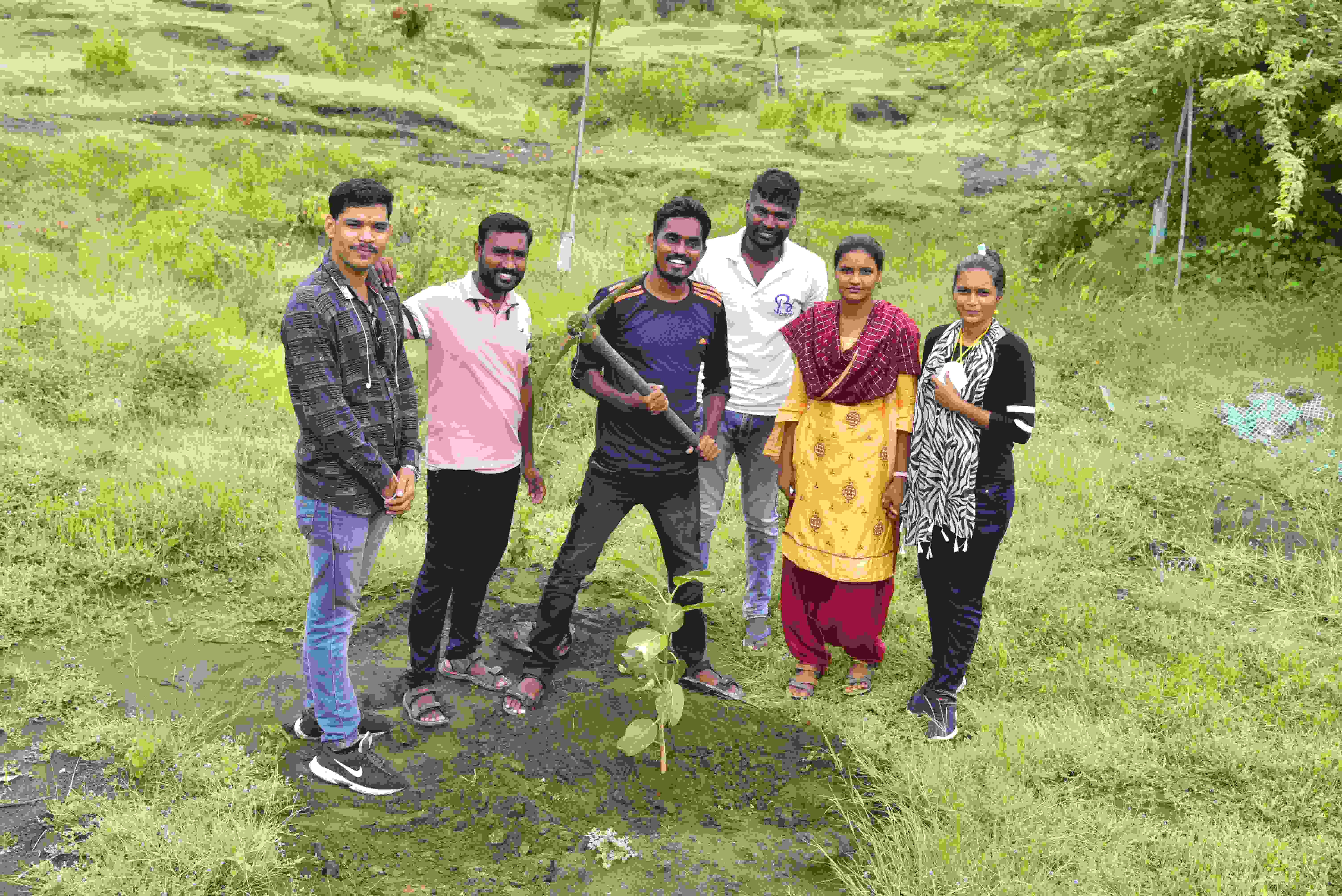 Tree plantation and preservation by student